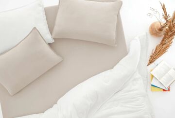 Yataş Bedding Tek Kişilik Lupa Soft Lastili Çarşaf Bej 120x200x35
