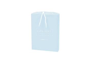 120x200x35 Tek Kişilik XL Lupa Soft Lastikli Çarşaf - Buz Mavisi