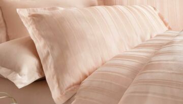 Yataş Bedding Çift Kişilik Shelly Bambu Saten Nevresim Takımı - Blush
