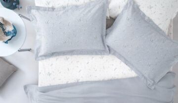 Yataş Bedding Çift Kişilik Ramona Bambu Pike Takımı - Açık Mavi