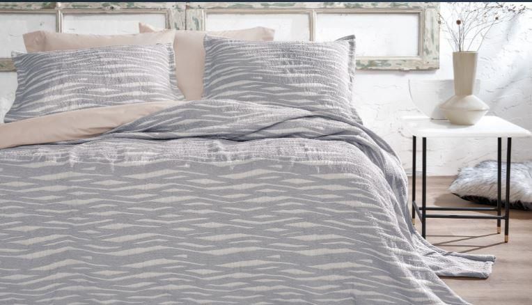 Yataş Bedding Tek Kişilik Joelle Yatak Örtüsü Seti - Gri