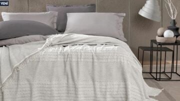 Yataş Bedding Tek Kişilik Arlo Yatak Örtüsü - Taş
