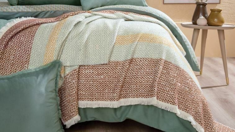 Yataş Bedding Rowena Koltuk Şalı - Adaçayı/Kiremit