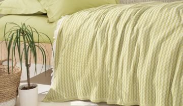 Yataş Bedding Tek Kişilik Gwen Pike Takımı - Yağ Yeşili