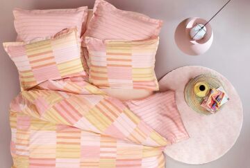 Çift Kişilik Avrıl Rnf Nevresim Takımı Pudra