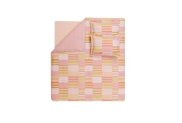 Çift Kişilik Avrıl Rnf Nevresim Takımı Pudra