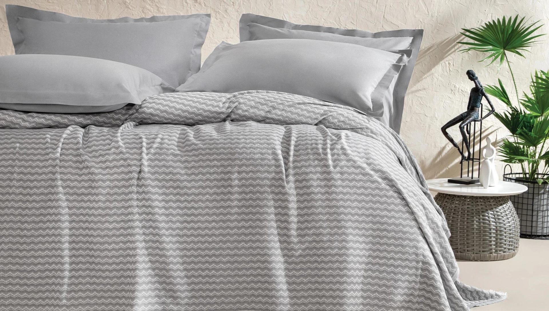 Yataş Bedding Çift Kişilik Gwen Pike Grı