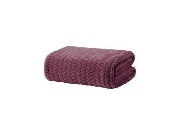 Yataş Bedding Çift Kişilik Joy Wellsoft Battaniye - Vişne