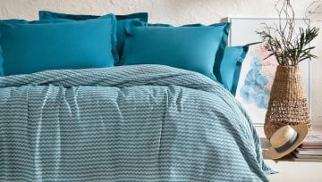 Yataş Bedding Tek Kişilik Gwen Pike Takımı Petrol