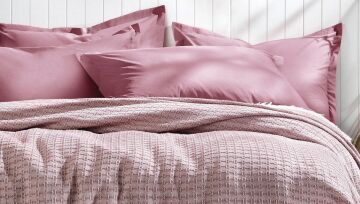 Yataş Bedding Tek Kişilik Marita Pike Takımı Gül Kurusu