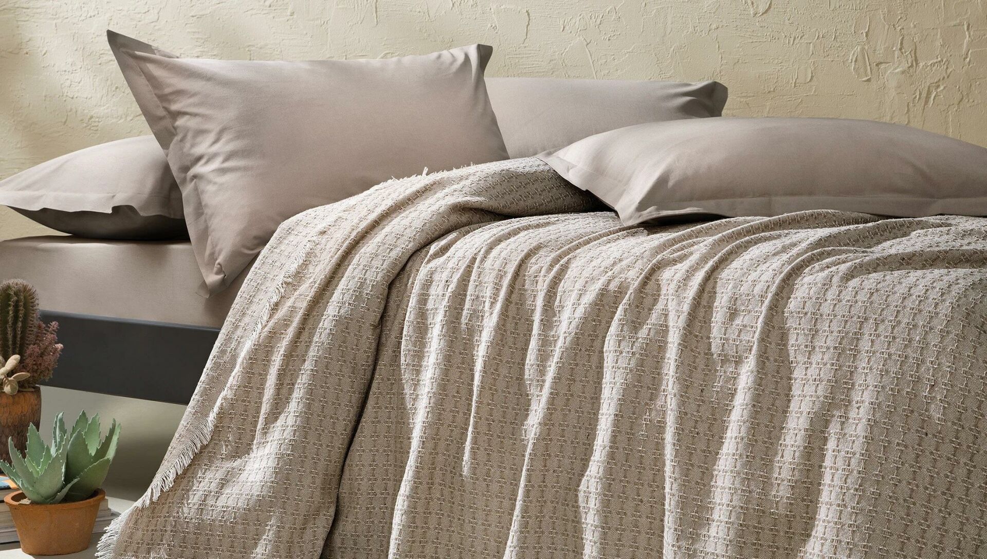 Yataş Bedding Tek Kişilik Marita Pike Takımı Bej