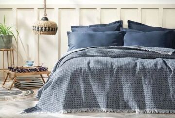Yataş Bedding Çift Kişilik Marita Pike - Lacivert