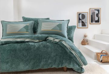 Yataş Bedding Coverme Dasha Battaniye Nevresim Takımı - Petrol