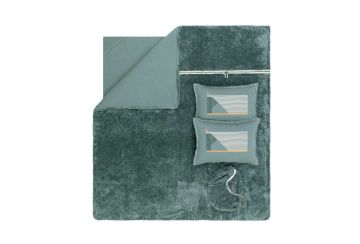 Yataş Bedding Coverme Dasha Battaniye Nevresim Takımı - Petrol