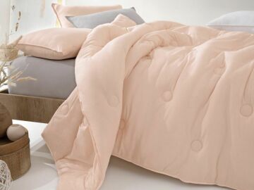 Yataş Bedding Tek Kişilik Lupa Soft Penye Yorgan 300 gr/m2 (155x215) - Pudra