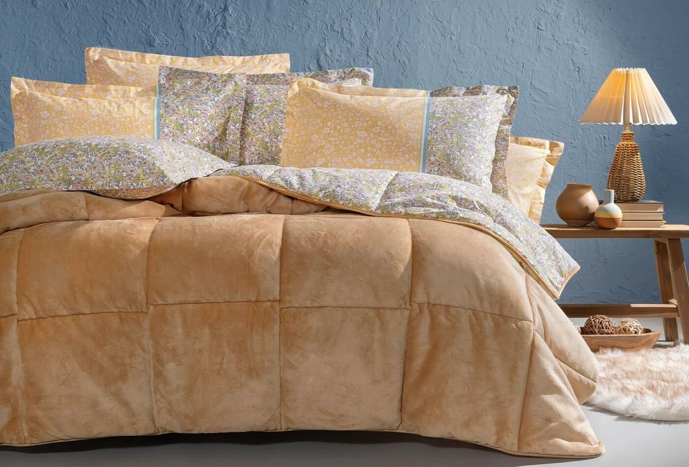 YataşBedding Tek Kisilik Lesly Triola Set - Sari