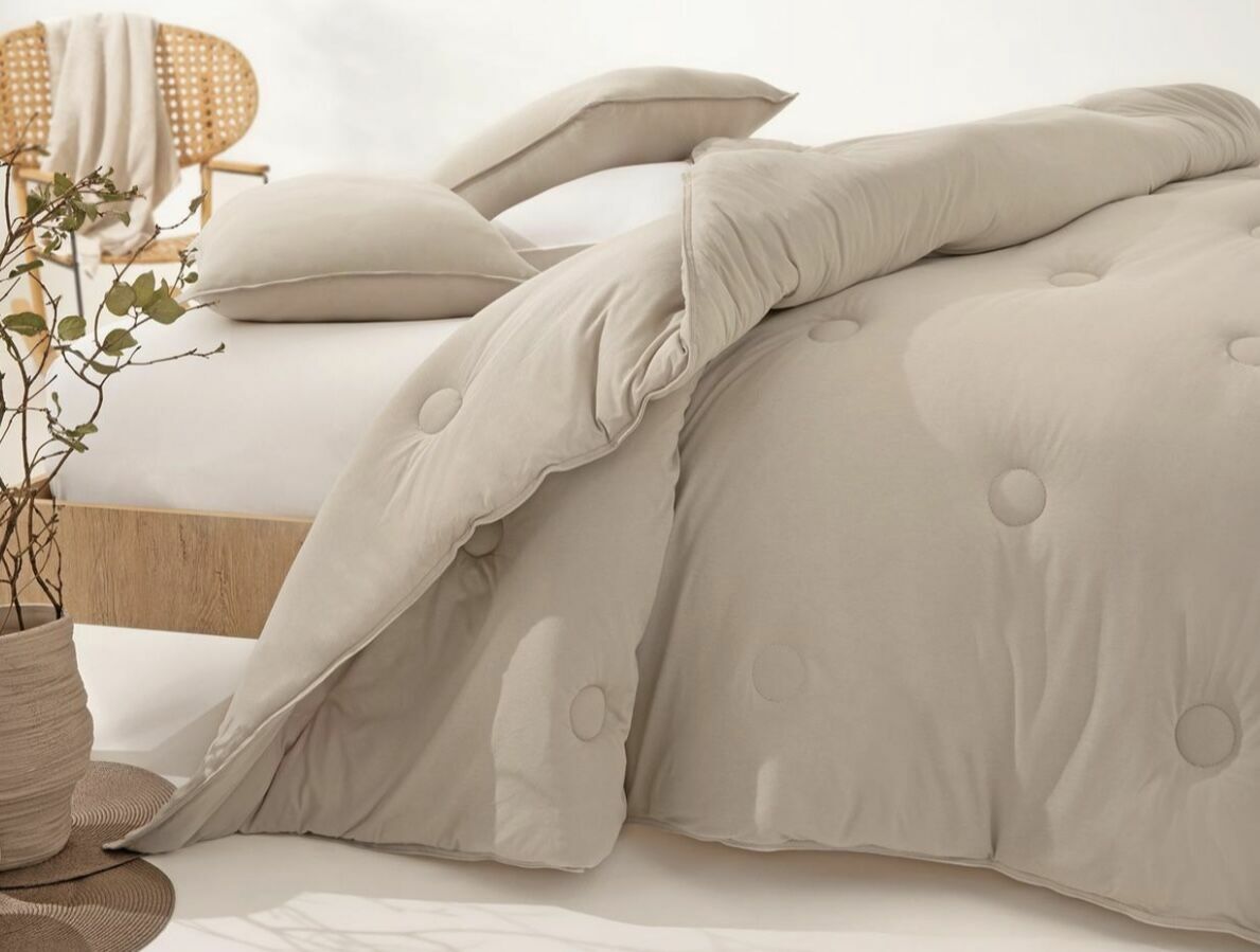 Yataş Bedding Tek Kişilik Lupa Soft Penye Yorgan 300 gr/m2 (155x215) - Bej
