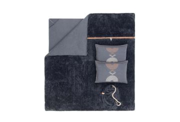 Yataş Bedding Queen Size Coverme Elian Battaniye Nevresim Takımı - Siyah