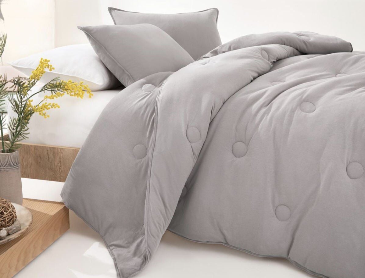 Yataş Bedding Tek Kişilik Lupa Soft Penye Yorgan 300 gr/m2 (155x215) - Gri