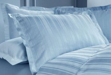Yataş Bedding Çift Kişilik XL Shelly Bambu Saten Nevresim Takımı - İndigo