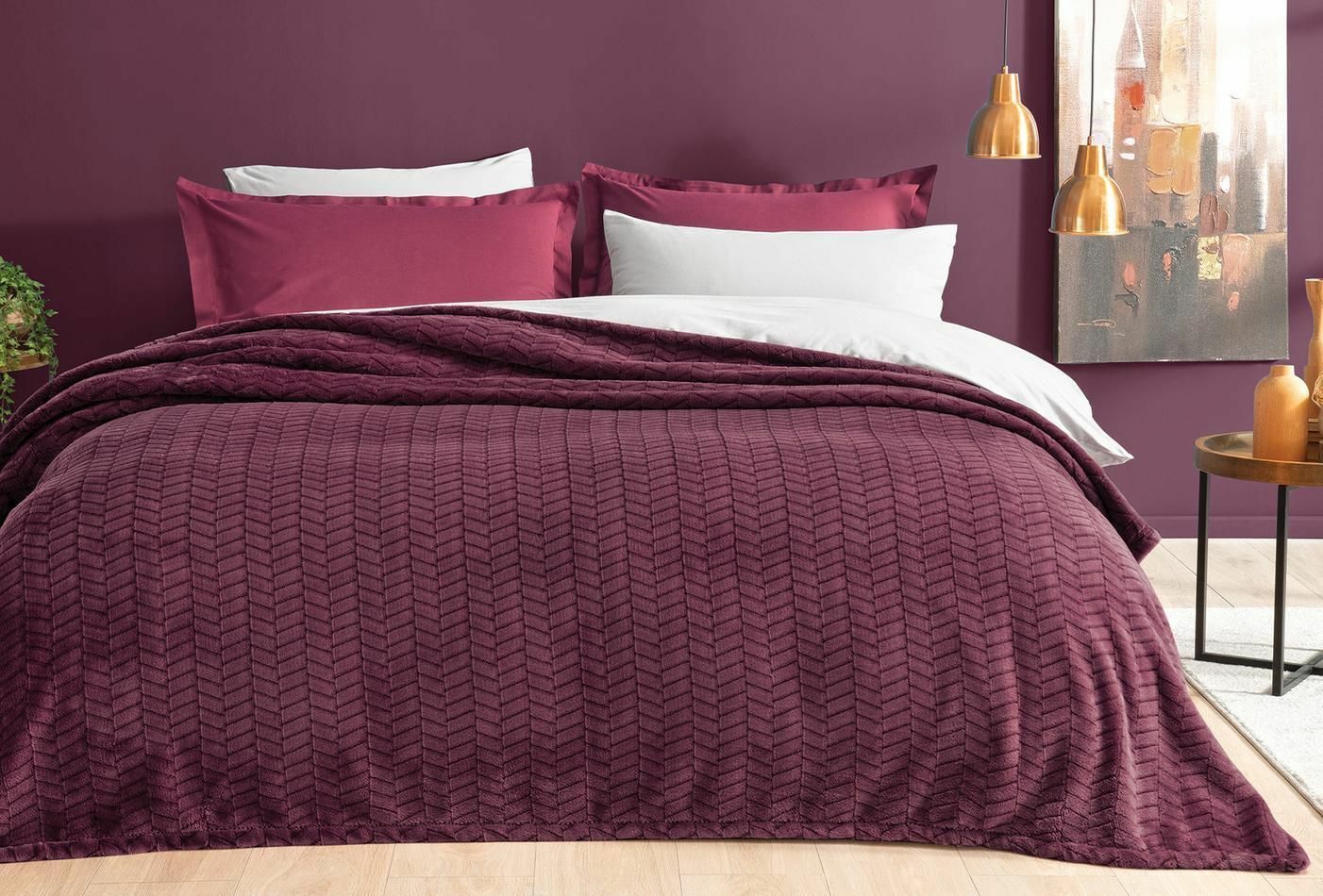 Yataş Bedding Tek Kişilik Joy Wellsoft Battaniye - Vişne