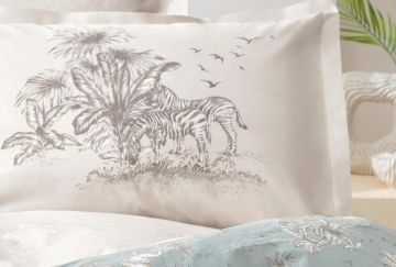 Çift Kişilik XL Aster Rnf Nevresim Takımı - Adaçayı