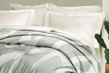 Çift Kişilik Tierra Müslin Pike Yatak Örtüsü - Adaçayi