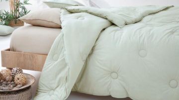 Yataş Bedding Çift Kişilik Lupa Soft Penye Yorgan 300 gr/m2 (195x215) - Adaçayı