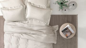 Çift Kişilik Mauro Bambu Pike Takımı - Bej