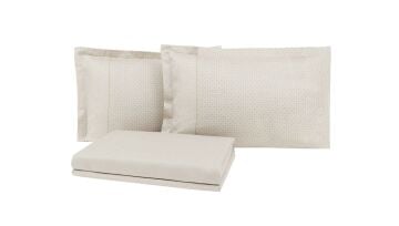 Çift Kişilik Mauro Bambu Pike Takımı - Bej