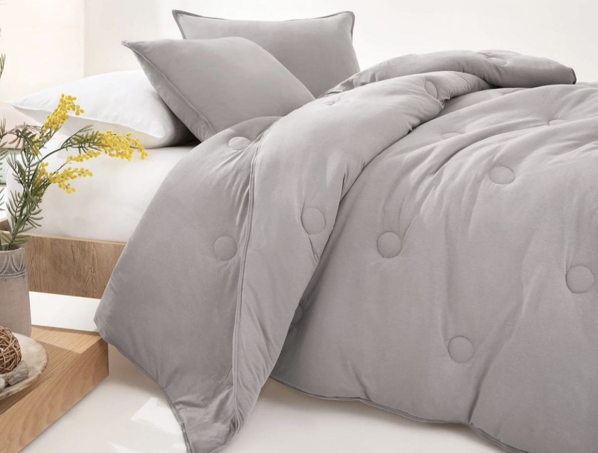 Yataş Bedding Çift Kişilik XL Lupa Soft Penye Yorgan 300gr/m2 (235x215) - Gri