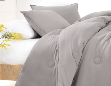 Yataş Bedding Çift Kişilik XL Lupa Soft Penye Yorgan 300gr/m2 (235x215) - Gri
