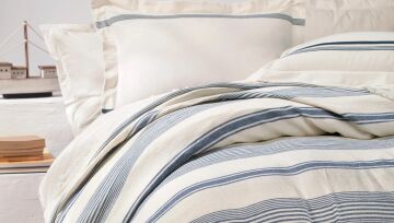 Yataş Bedding Çift Kişilik Meri Pike Takımı Lacivert