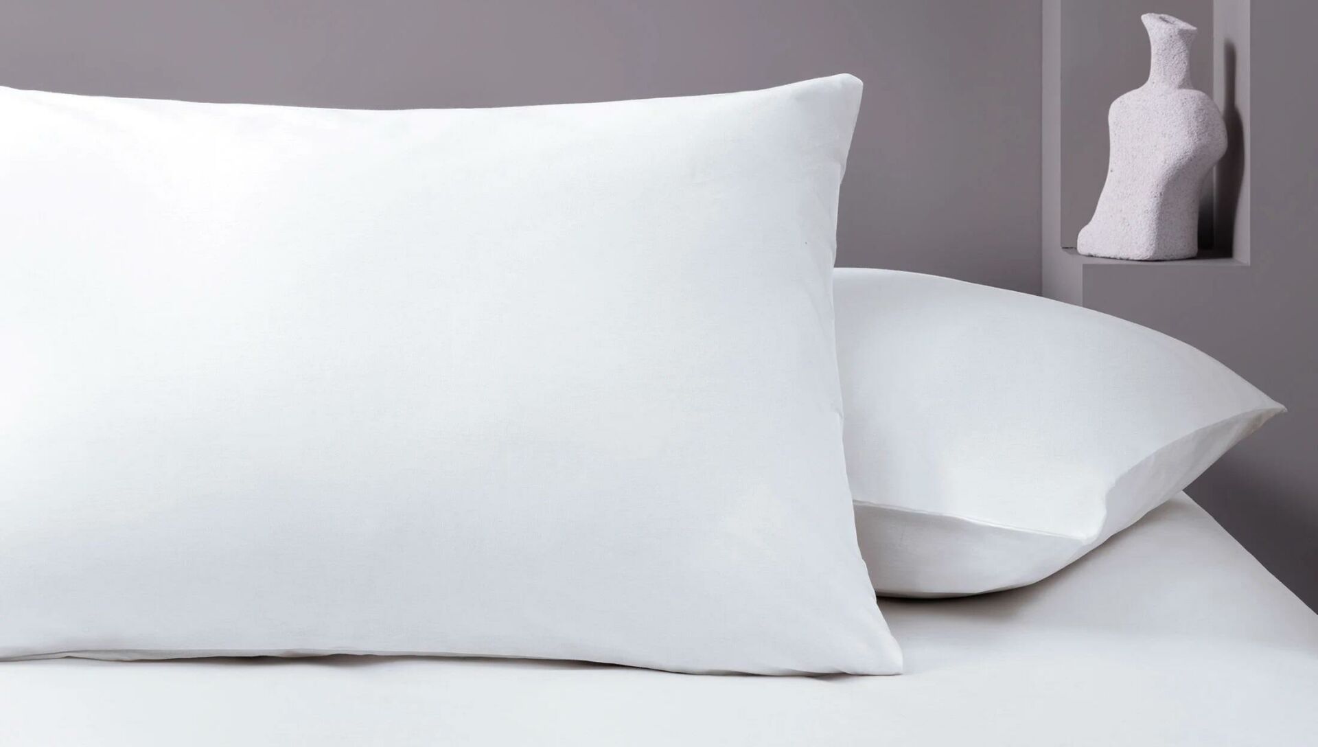 50x70 Standart Noah Yastiik Kılıfı 2Li - Beyaz