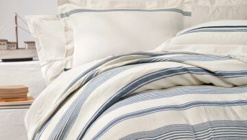 Yataş Bedding Tek Kişilik Meri Pike Takımı Lacivert