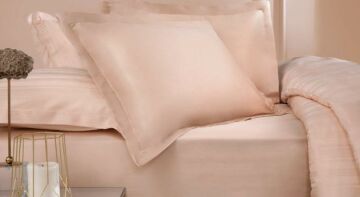 Yataş Bedding 50x70 Volanlı Maisy Bambu Saten Yastık Kılıfı 2'li - Blush