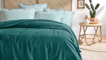 Yataş Bedding Tek Kişilik Wal Pike Takımı Zümrüt Yeşili