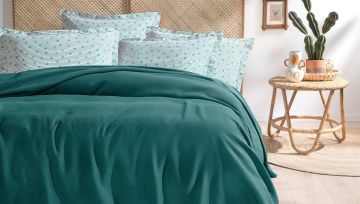 Yataş Bedding Çift Kişilik Wal Pike Takımı Zümrüt Yeşili