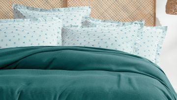 Yataş Bedding Çift Kişilik Wal Pike Takımı Zümrüt Yeşili