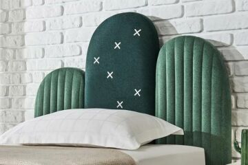 Yataş Bedding Cactüs Başlık 090'lık - 23201 Açık Yeşil - 23202 Koyu Yeşil (Orta)