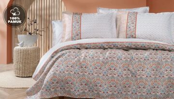 Yataş Bedding Çift Kişilik Laveta Pike Takımı Turuncu