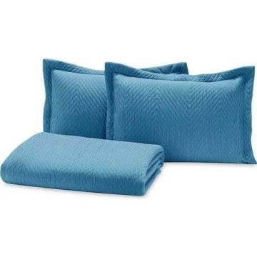 Yataş Bedding Çift Kişilik Lukas Yatak Örtüsü Seti - Mavi