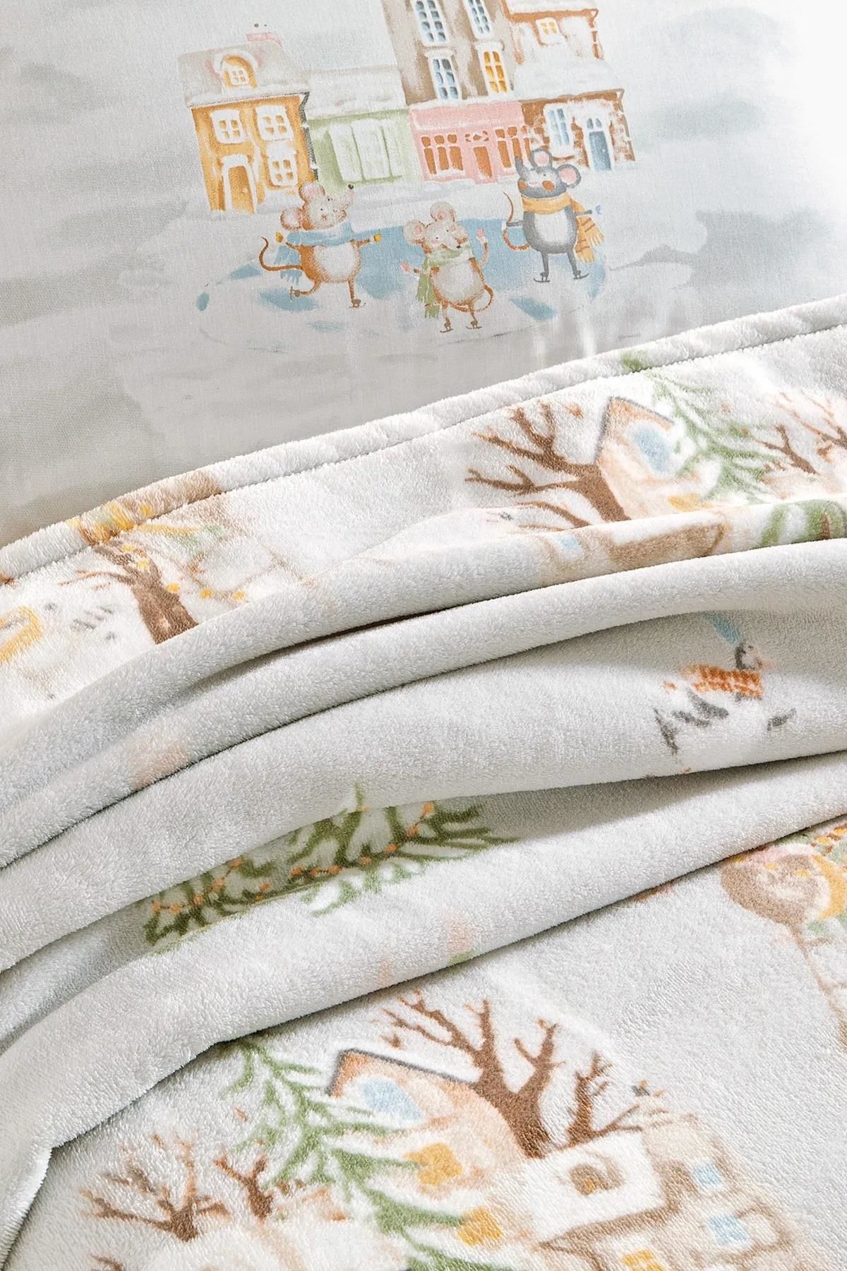 Yataş Bedding Tek kişilik Wellsoft Battaniyeli Lastikli Carsaf Seti - Morgan