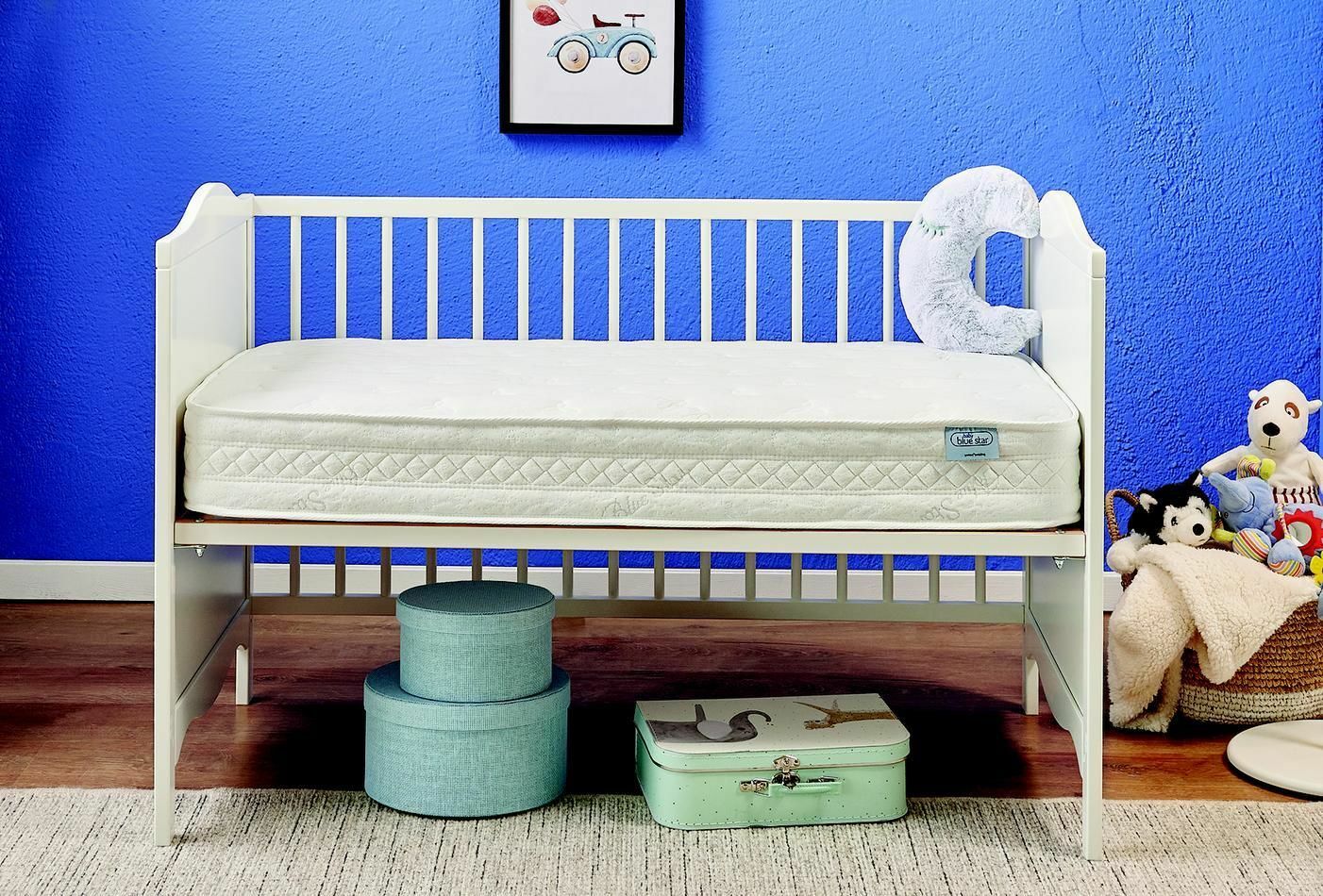 Yataş Bedding 070x120 Baby Blue Star Yaylı Yatak