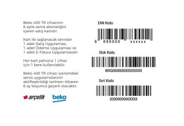 Beko 400TR 6 Aylık Abonelik Paketi