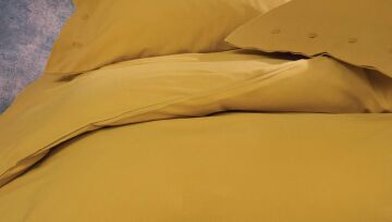 Yataş Bedding Çift Kişilik Xl Plain Nevresim Takımı Safran