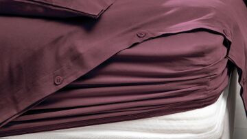 Yataş Bedding Çift Kişilik XL Plain Nevresim Takımı Mürdüm