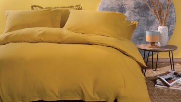 Yataş Bedding Çift Kişilik Plain Nevresim Takımı Nevresim Takımı Safran