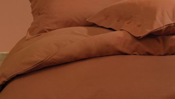 Yataş Bedding Çift Kişilik Plain Nevresim Takımı Kiremit