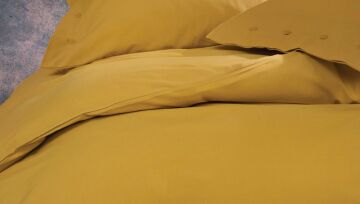 Yataş Bedding Tek Kişilik Plain Nevresim Takımı Safran